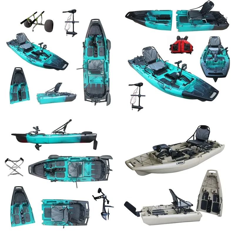 Fishing Boat Seat - Beliebtes 1-Personen-HDPE/PE Sit-On-Top Motorisiertes Seekanu Angelkajak