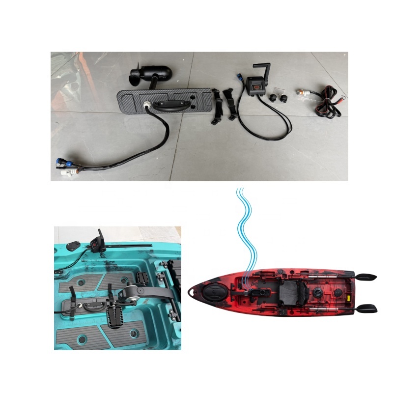 Fishing Boat Trolling Motor - 55LBS 66LBS Bürstenloser Hybrid-Elektro-Trollingmotor mit Getränkehalter