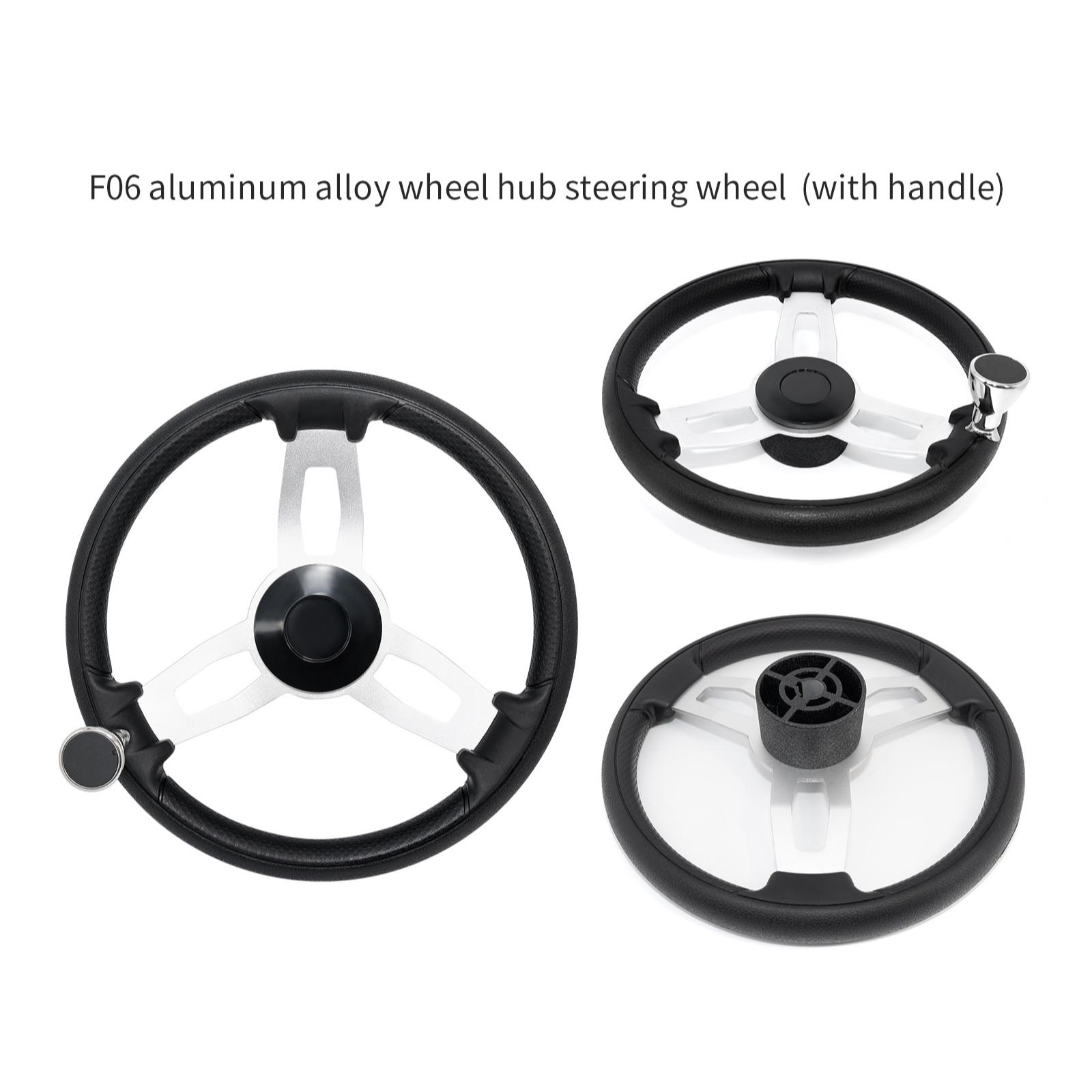 Fishing Boat Steering Wheel - Bootlenkrad aus Rutschfester Aluminiumlegierung für Yachten